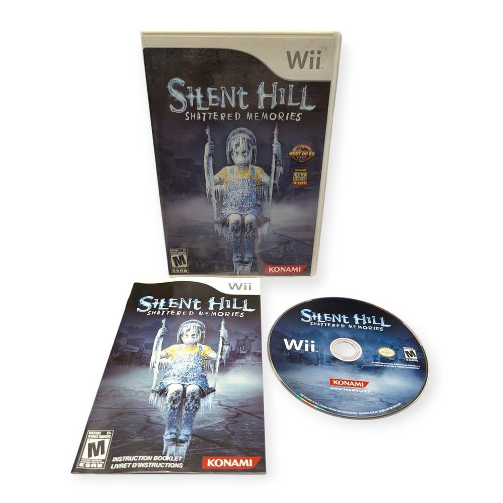 Silent Hill Shattered Memories Nintendo Wii Konami Horror CIB Complete Tested